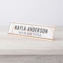 Search for marble and rose gold name plates Modern