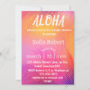 Search for sunset baby shower invitations Aloha