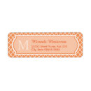 Search for monogram quatrefoil return address labels Modern
