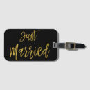 Search for just married luggage tags Newlywed