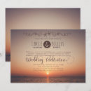 Search for beach sunset wedding invitations Tropical