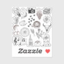 Search for black doodle stickers Drawn