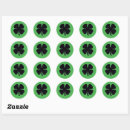 Search for green clover stickers Irish
