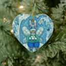 Search for bunny rabbit christmas tree decorations Blue