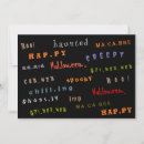 Search for typography halloween cards Creepy