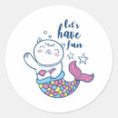 Search for mermaid cartoon stickers Fish