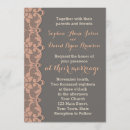 Search for peach and grey wedding invitations Vintage