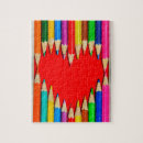 Search for pencil drawing puzzles Colourful