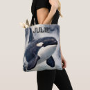 Search for orca whale bags Black and white