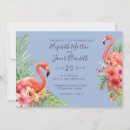 Search for tropical flamingo wedding invitations Greenery