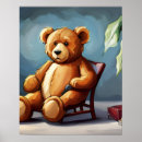 Search for brown teddy bear posters Watercolor