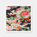 Search for black floral napkins Pattern