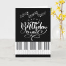 Search for music birthday cards Keyboard