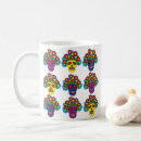 Search for mexican sugar skull mugs Illustration