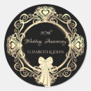 Search for fiftieth anniversary wedding stickers Heart