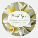 Search for plumeria wedding stickers Tropical