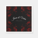Search for black floral napkins Red