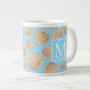 Search for large seashell mugs Nautical