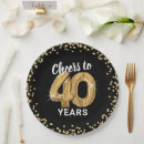 Search for 40th anniversary plates Glitter