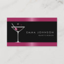 Search for martini business cards Barman