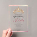 Search for beautiful quinceanera invitations Pink