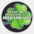 Search for funny shenanigans stickers Clover