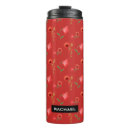 Search for red poppies travel mugs Pattern