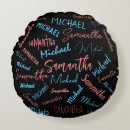 Search for pink and light blue cushions Pattern