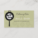 Search for food industry business cards Cooking