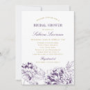 Search for eggplant bridal shower invitations Floral