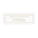 Search for gold border return address labels Chic
