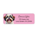 Search for shih tzu return address labels Cute