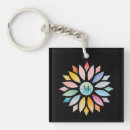 Search for multi colored square key rings For her