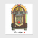 Search for music jukebox stickers Record player