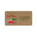 Search for mail truck return address labels Watercolor