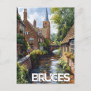 Search for bruges postcards Watercolor