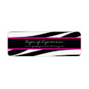 Search for black and hot pink return address labels Stylish