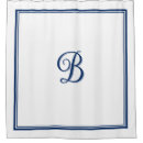 Search for navy blue shower curtains Monogrammed