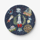 Search for coastal christmas paper plates Sea