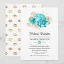 Search for aqua gold invitations Blue