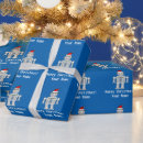Search for blue santa claus wrapping paper Boy