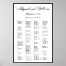 Search for alphabetical wedding seating charts Black and white