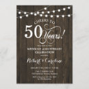 Search for rustic 50th anniversary invitations String lights