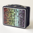 Search for retro rainbow lunch boxes Abstract