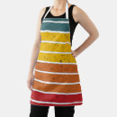 Search for red orange yellow green aprons Stripes