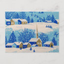 Search for mid century modern christmas postcards Blue