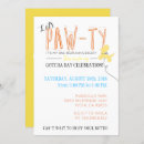 Search for cute dog invitations Let's pawty