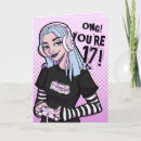 Search for girls 17th birthday cards Pink