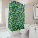 Search for peacock feather shower curtains Green