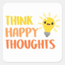 Search for thoughts stickers Think happy thoughts